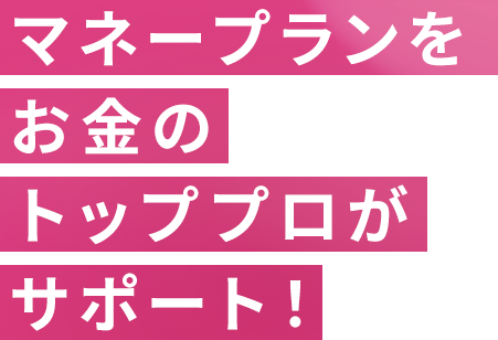 マネープランをお金のトッププロがサポート